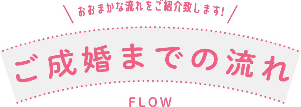 ご成婚までの流れ